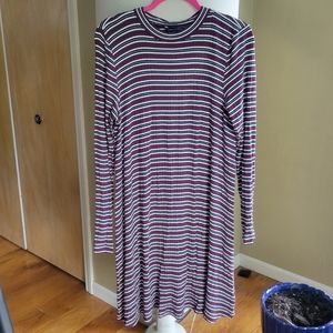 American Eagle Long-Sleeved Striped Dress